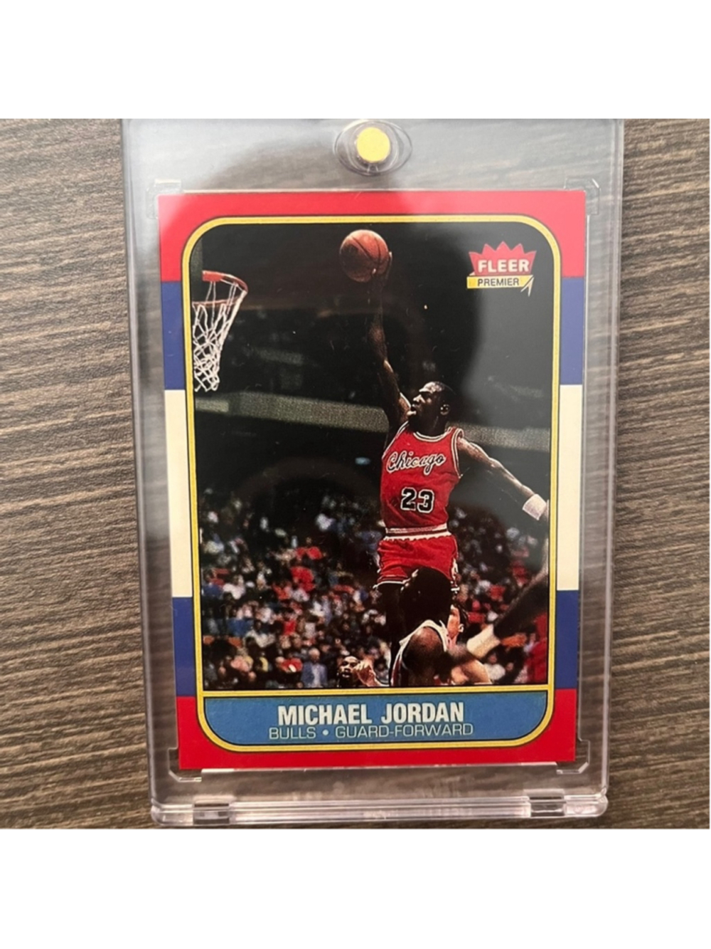 Fleer Chicago Bulls Michael Jordan Rookie Card - Red ( Replica)
